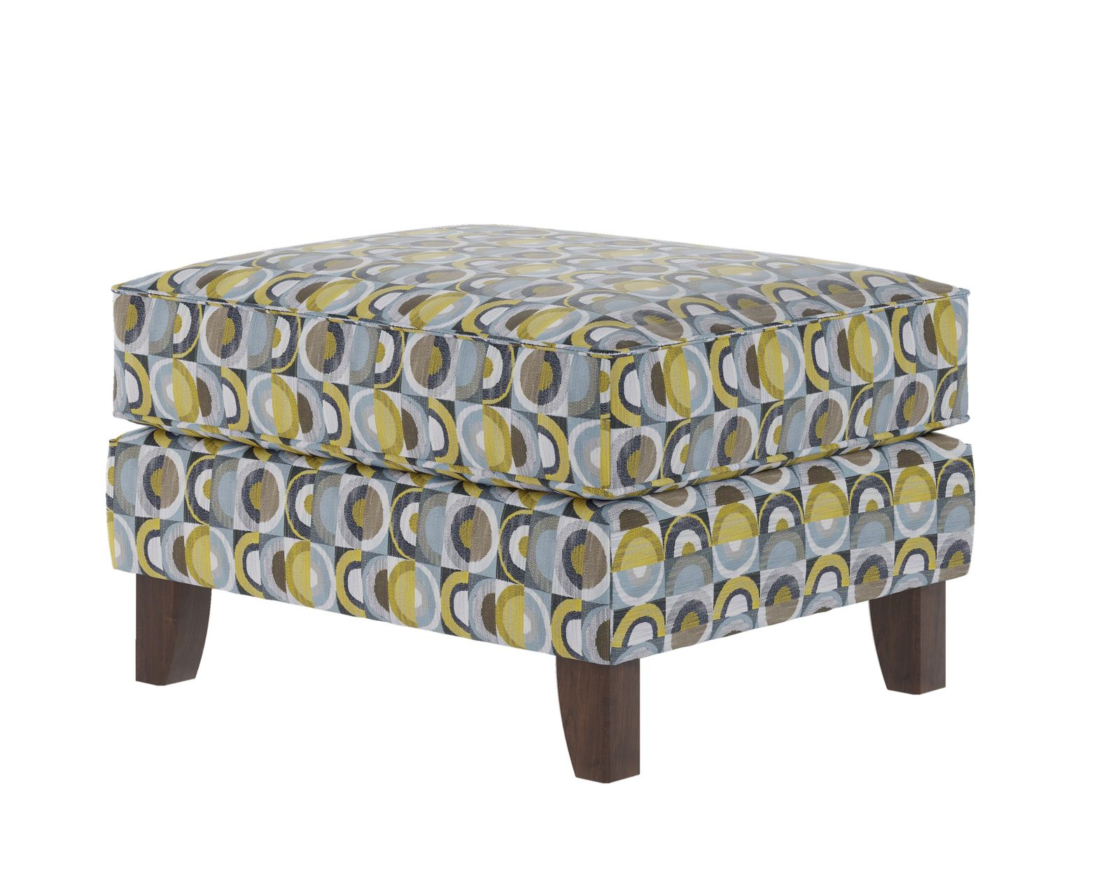 Dillist Mica 86" Sofa 8210KP (includes pillows) - Macon Galaxy 24" x 29" Ottoman