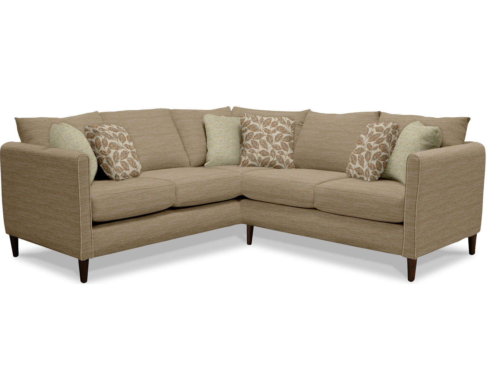 Kylie Stationary Sectional  (+101 Standard and Performance Fabrics) - Includes all pillows