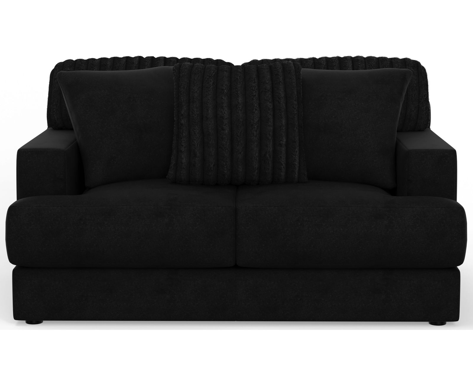 Eagan Stationary 95" Sofa (+3 colors) includes pillows - Eagan Loveseat in Black