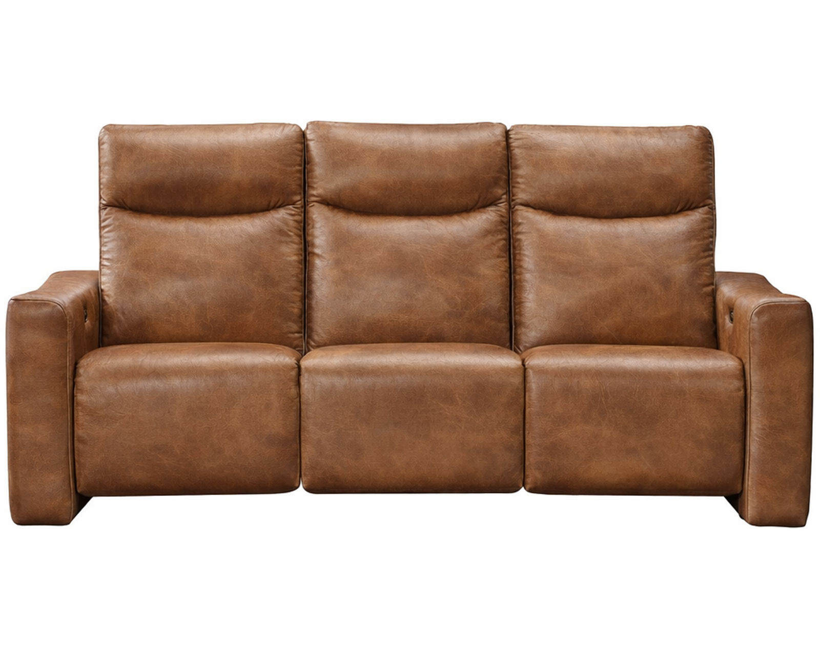 Fabian Dual Power Reclining Sofa — Available in Standard & Wide Cushions, 140+ Leather Options, and 79", 84", or 111" Widths - Fabian 84" Power Headrest Power Reclining Sofa (3 cushion)