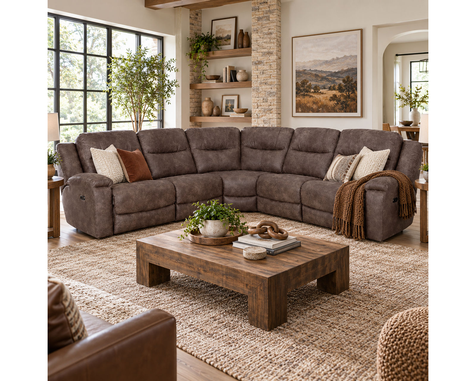 Emerson 689 Modular Power Headrest Power Reclining Sectional (Power Reclining Comfort. Modular Freedom. Designed Around You) - Built for Motion. Designed for Life.