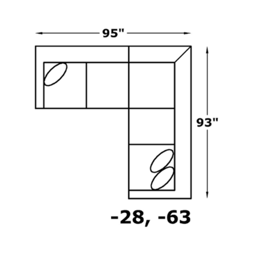 Layout B: 95" x 93"