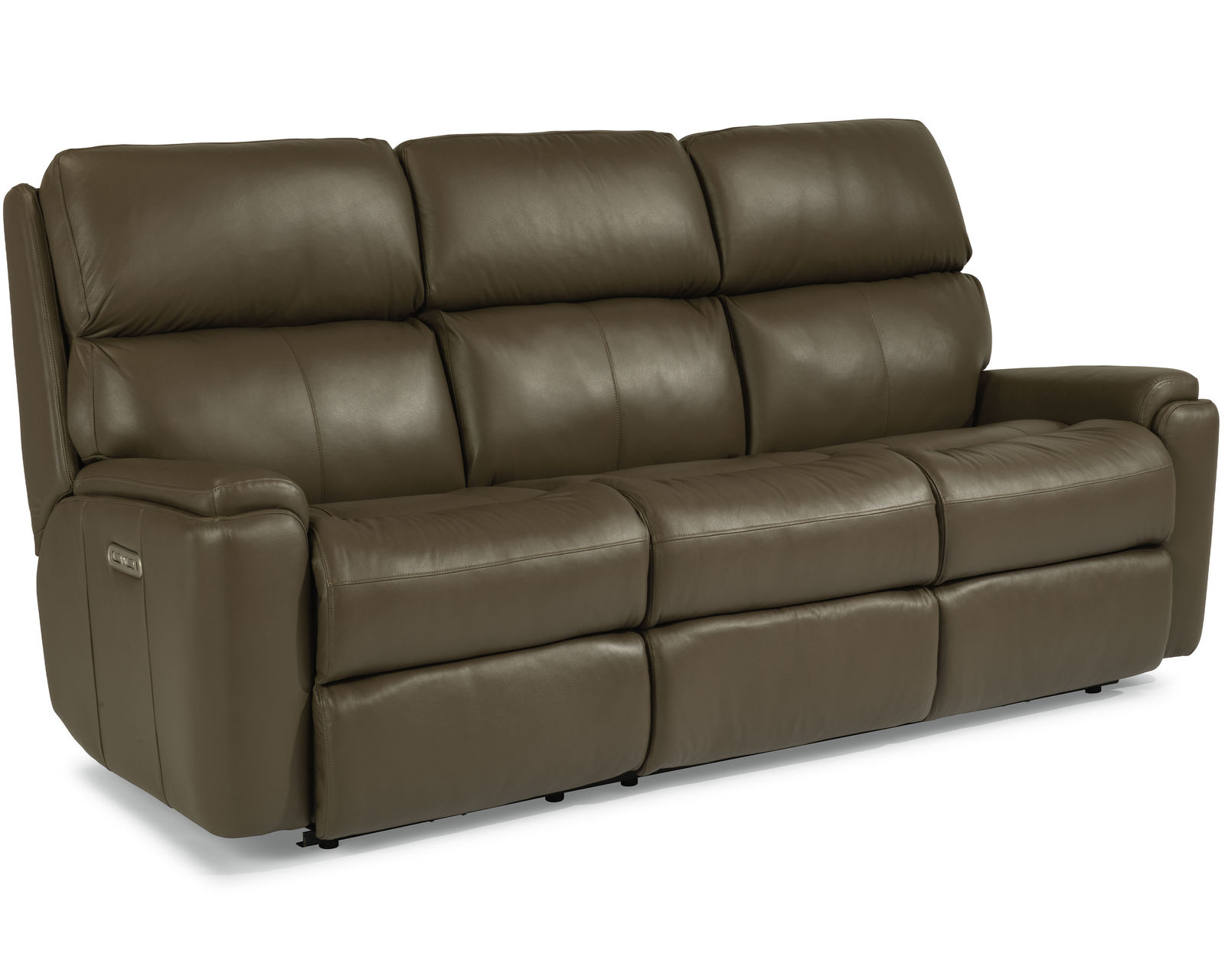 Rio 88" Leather Reclining Sofa (Colors Available) - Divided back cushions cradle your neck, back and lower lumbar for enhanced comfort