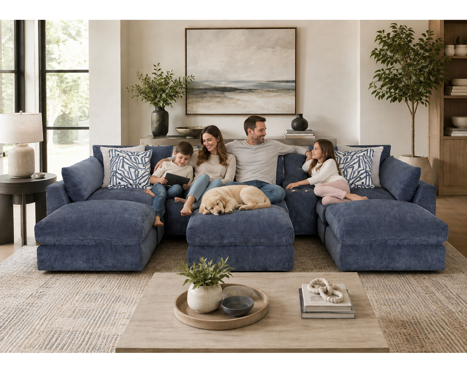 Julian 965 Modular EXTRA Deep Seating Sectional (So Deep, It’s Almost a Bed) - Your Living Room’s New Favorite Destination.