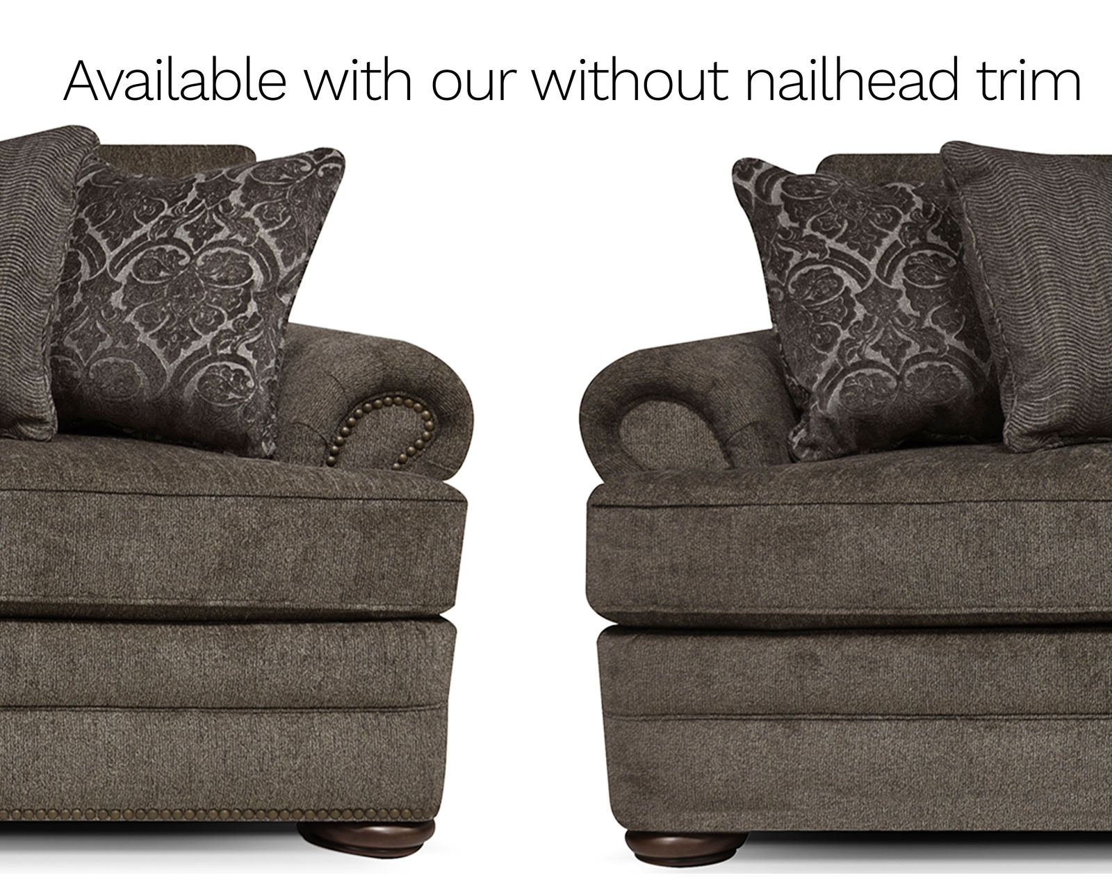 Knox 96" Sofa  (+100 Standard and Performance Fabrics) - Available with or without nailhead trim