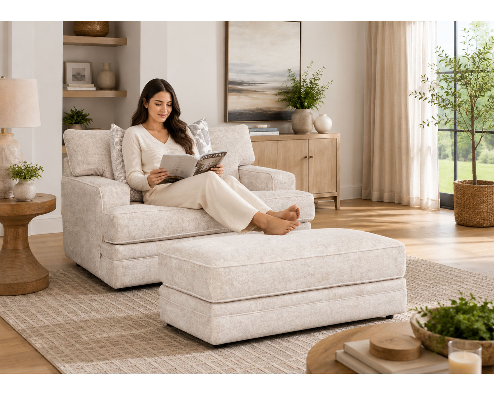 Adler 99" Sofa (Oversized Comfort. Sophisticated Style) - Beautifully Designed Rooms. Effortlessly Yours.
