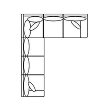 Layout O: Two Piece Sectional 115" x 92"