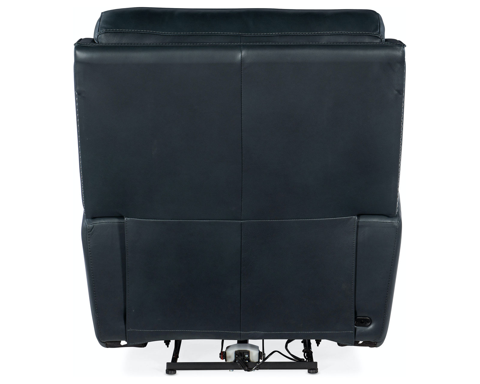 Ruthe Zero Gravity Power Recliner with Power Headrest (Denim) In stock - Ruthe is covered in the Salvo Denim semi-aniline top-grain leather