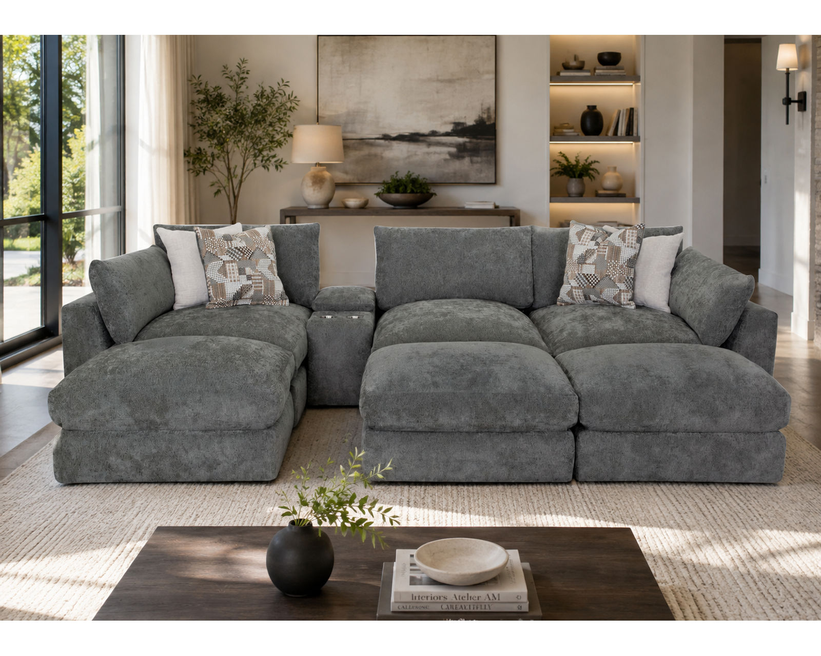 Seurat 965 Modular EXTRA Deep Seated Sectional (Stretch Out. Settle In. Stay Awhile) - 58.5 Inches of Pure Lounging Luxury.