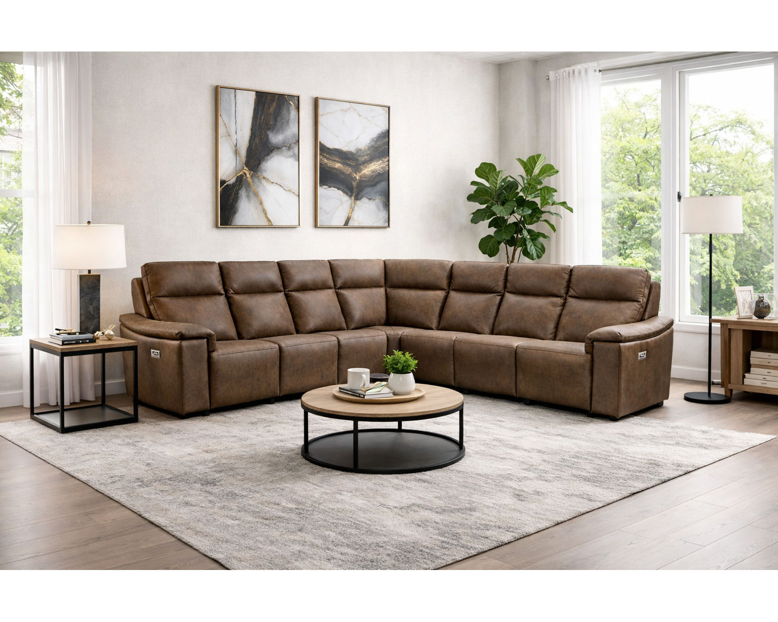 Kayce 4033 Power Headrest Power Reclining Sectional (standard and wide seat widths) +140 leathers - Comfort You Can Feel. Quality You Can Trust.