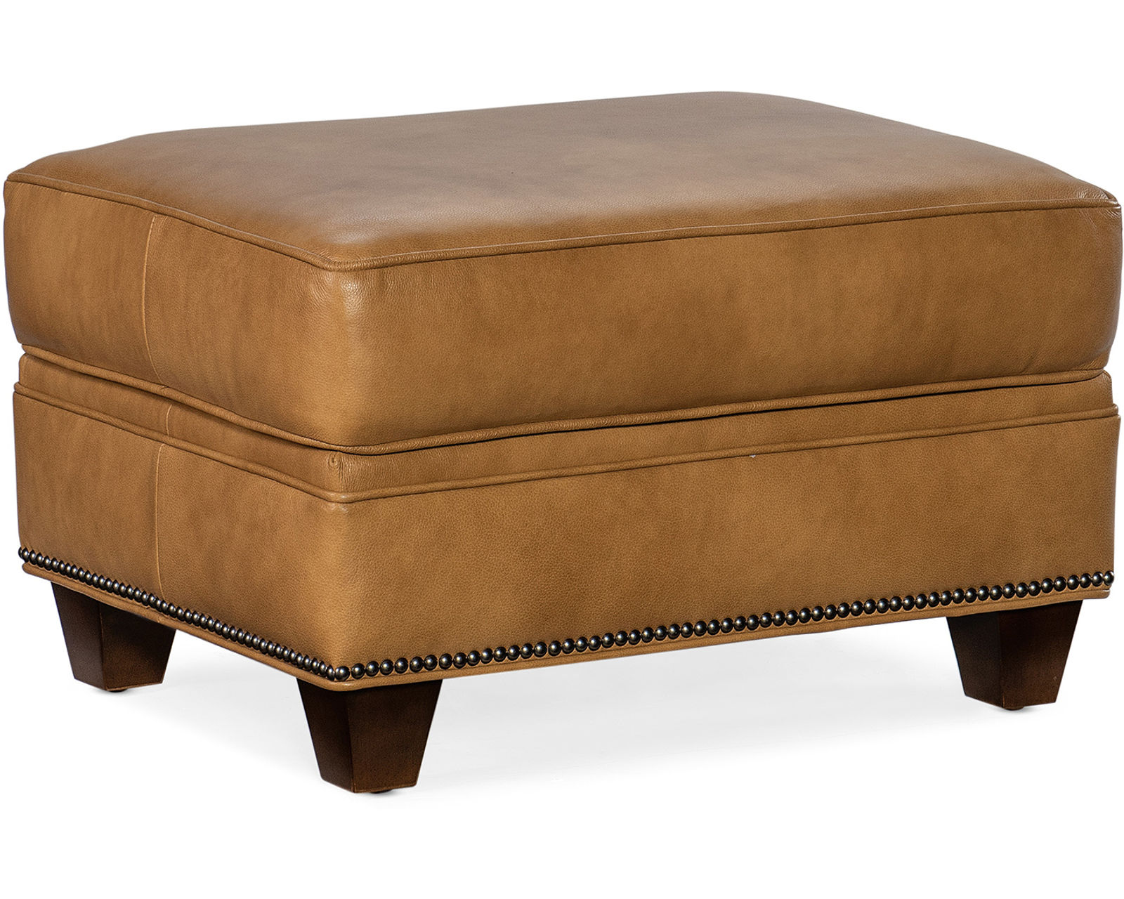 Bradington Young Oliver 448 Chair (12 leathers) 8-Way Hand Tie - Oliver 20" x 26" Ottoman