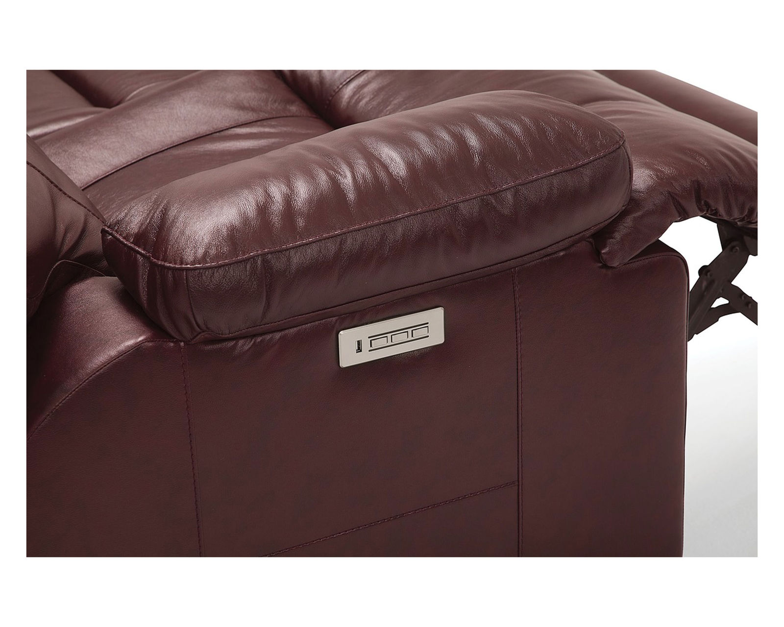 Kenaston 41064 Power Headrest Power Reclining Sofa (86") +200 colors - Three Reclining buttons allow independent control over the power headrest and power recline and optional power lumbar.  Includes USB Charging Port