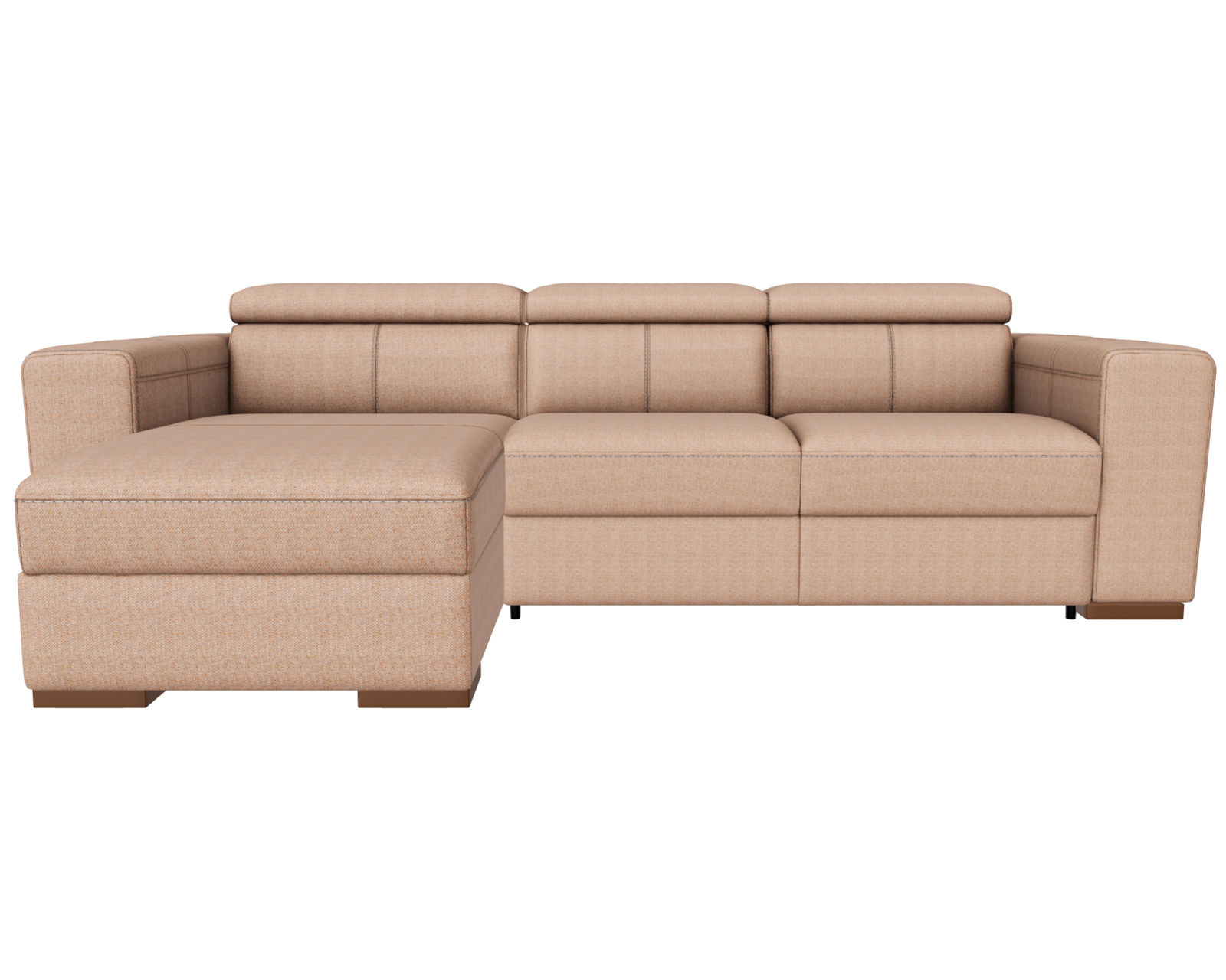 Piacevole C161 Stationary Sectional (40 fabrics) - Layout B: Two Piece Sectional 64" x 117"