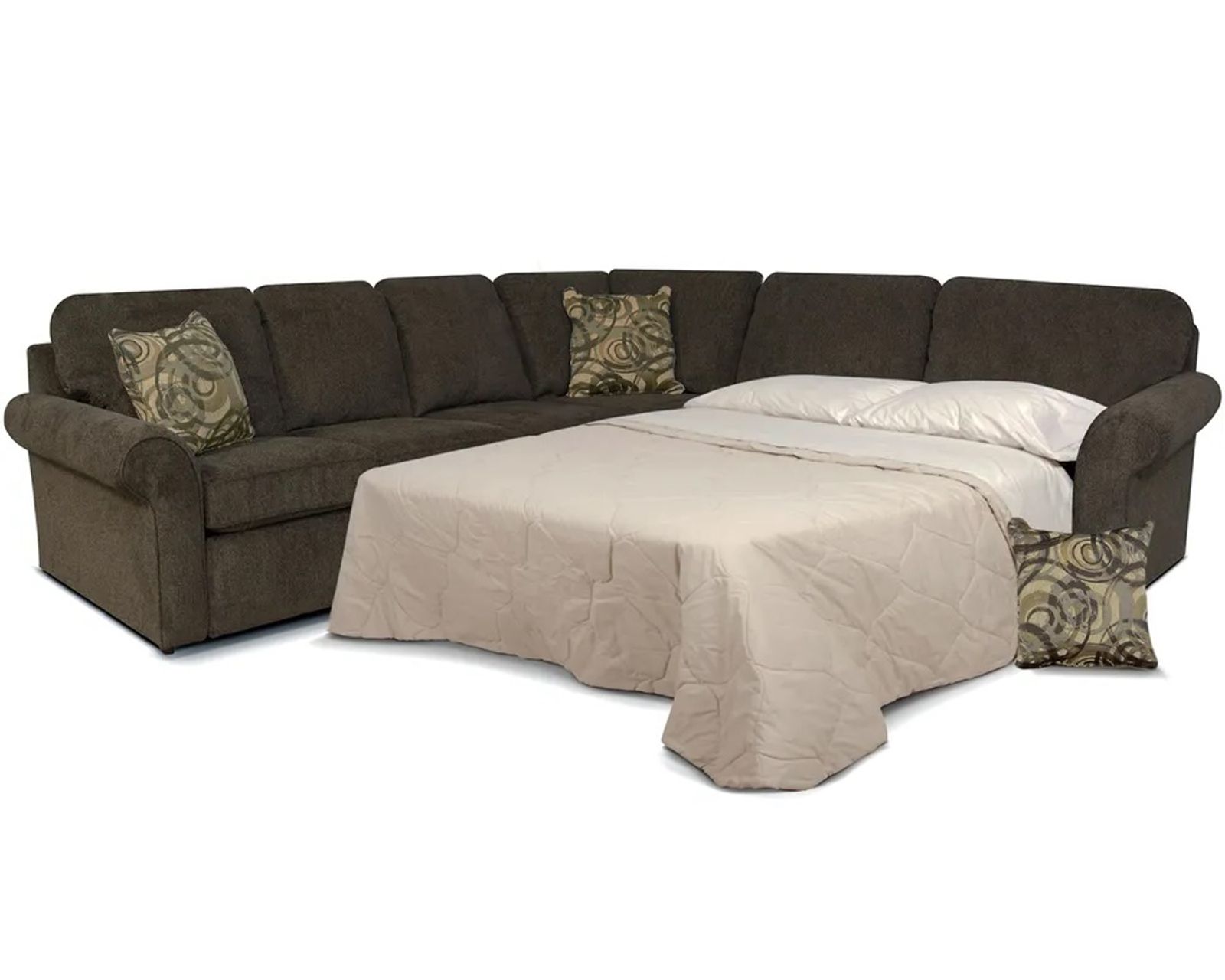 Malibu Sleeper Sectional  (+101 Standard and Performance Fabrics) - Sleeper Sectional Layout C: 