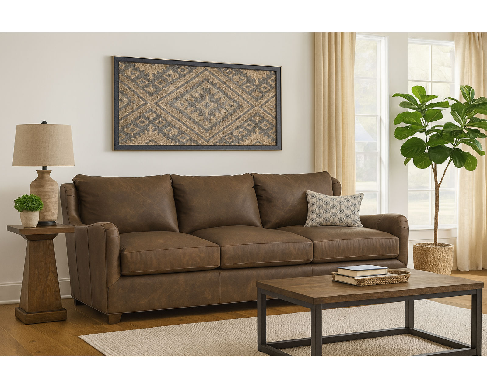 Donovan L7329 Leather Sofa (92") +40 leathers - Donovan 92" Leather Sofa