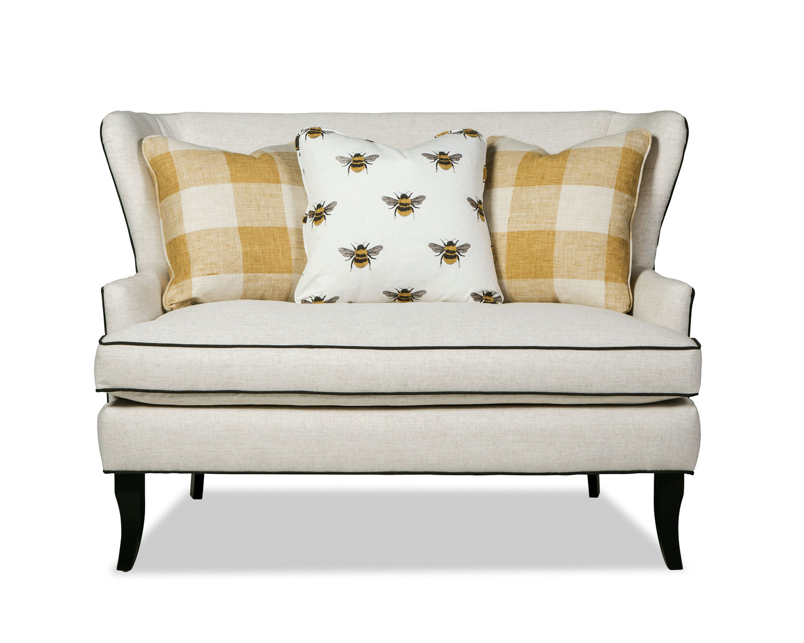 Cannon 55" Settee (Performance fabrics) P095030BD - Features Blend Down Cushions & Toss Pillows