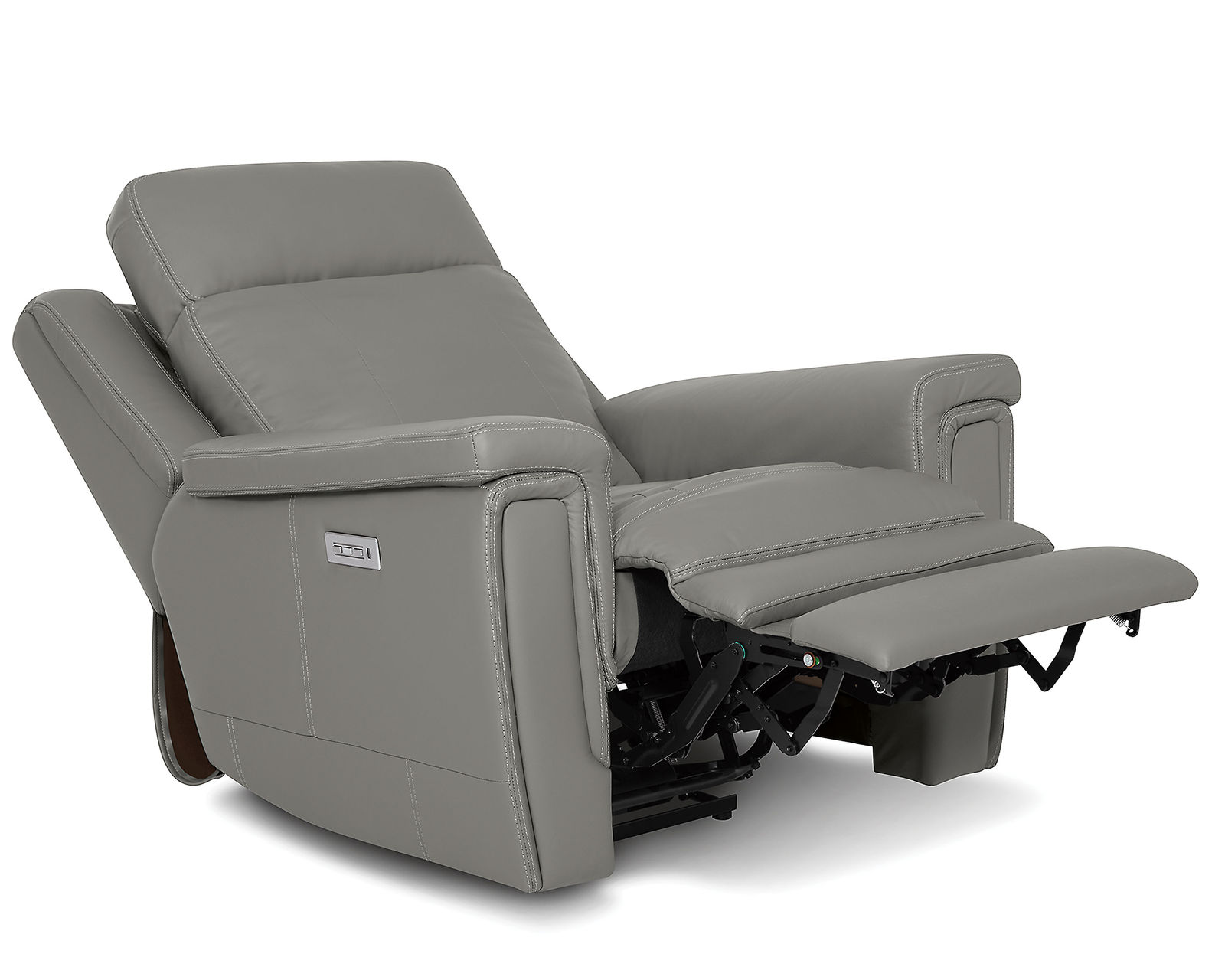 Asher 41065 Power Headrest WallHugger Power Recliner (Made to order) - Shown in leather - Bali Marble