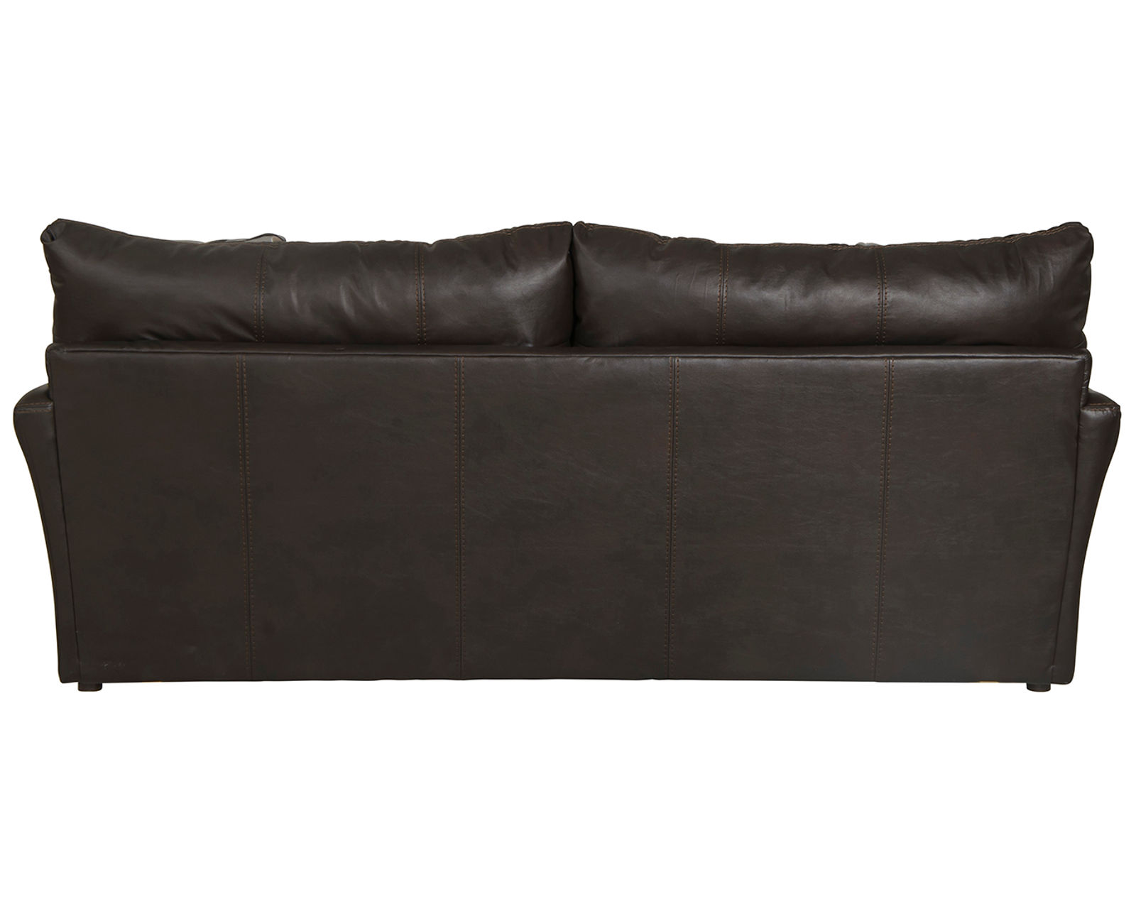 Prato Top Grain Leather Touch 85" Sofa (2 colors) includes pillows
