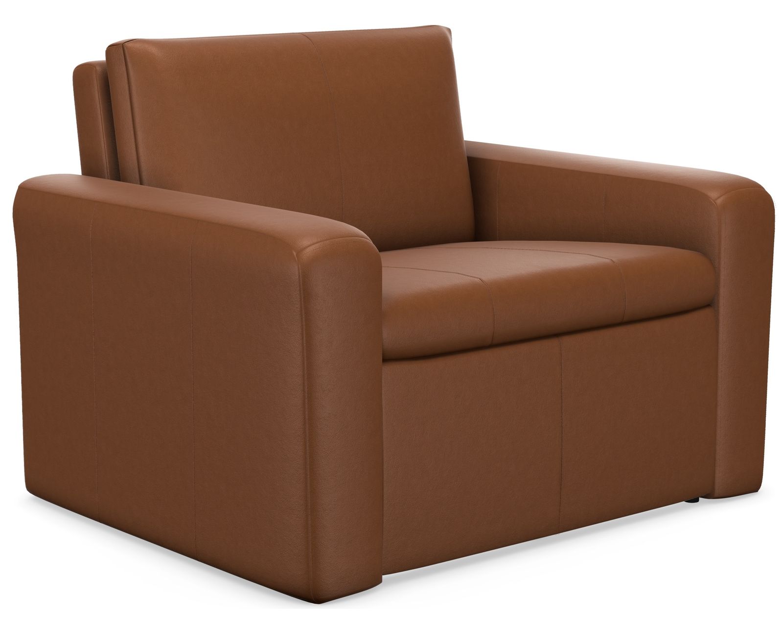 Blanche Reclining or Stationary Sofa — Available in Wide Cushions, 140+ Leather Options, and 79"or 112" Widths - Elran Furniture Blanche Wide Stationary Chair or Recliner