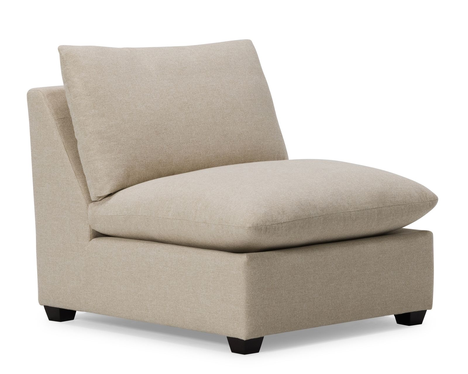 Laguna 77752 Stationary Sectional (+60 fabrics) - Laguna Armless Chair (finished all sides)