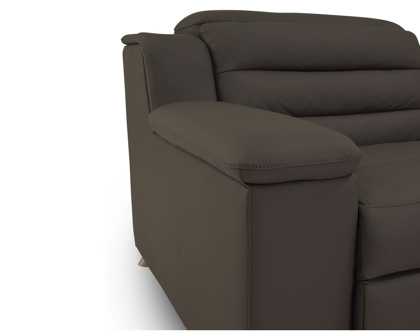 Lotus 44012 Reclining Sectional (+200 colors) - Left Hand Facing Power Recliner with Power Headrest