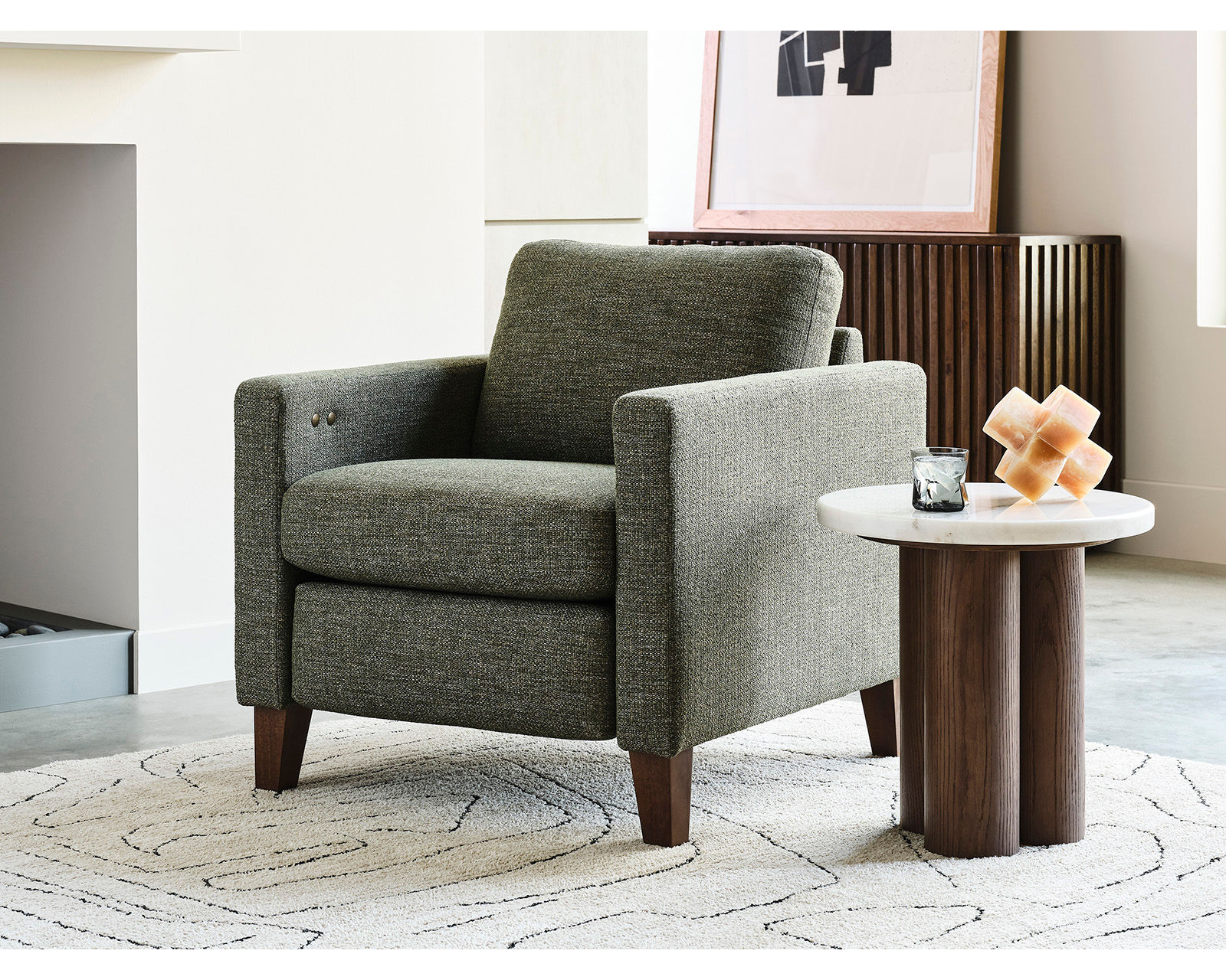 Traftly 82" Mid-Century Power Incliner Sofa (+50 fabrics) - Traftly Incliner Chair