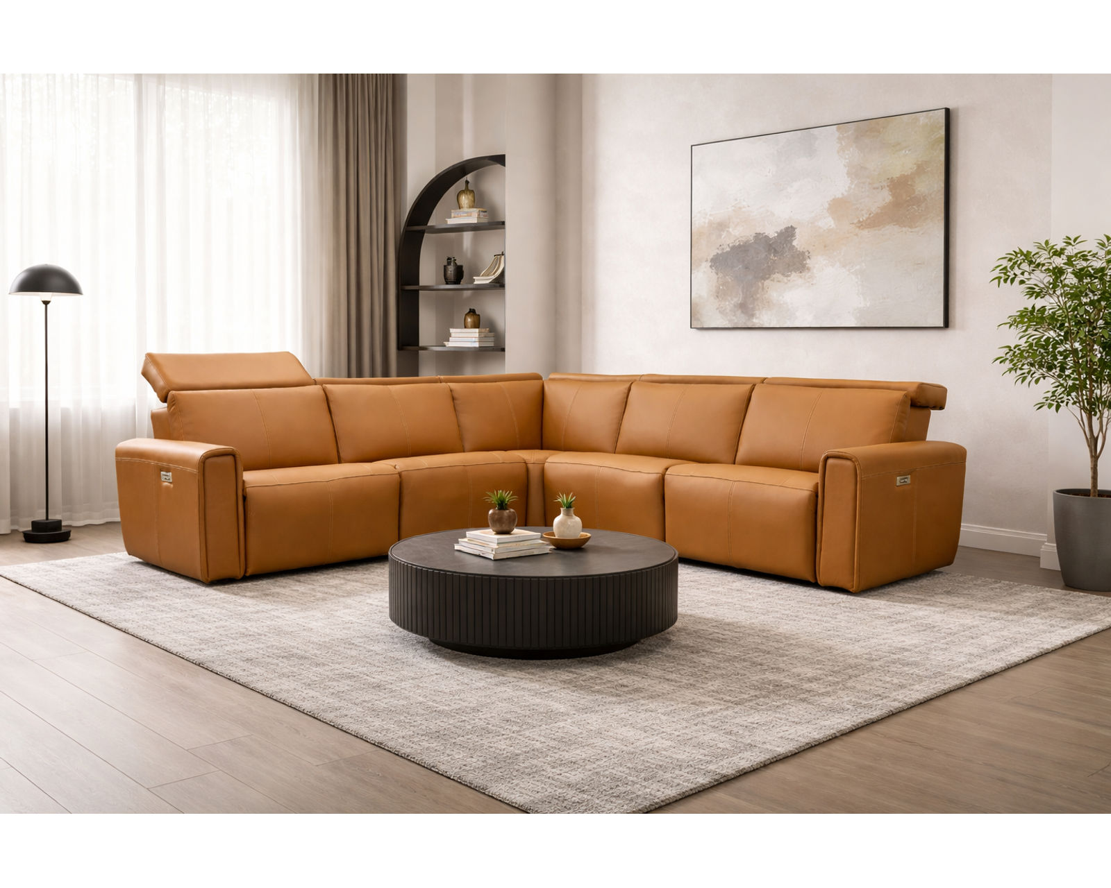 Nya 3099 Power Headrest Power Reclining Sectional (standard and wide seat widths) +140 leathers - Premium Comfort Without Compromise