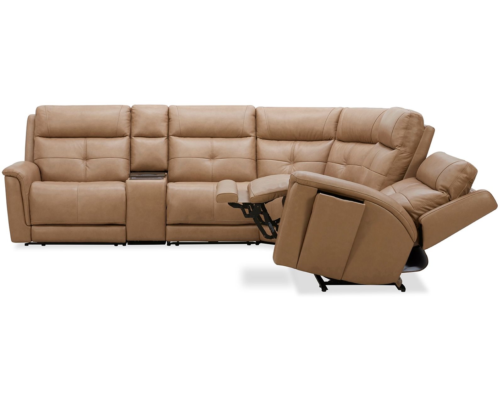 Ranger Zero Gravity Triple Power Reclining Sectional with Heat & Massage (2 colors) in stock - Layout A: Six Piece Sectional 131.5" x 118.5" (2 recliners)