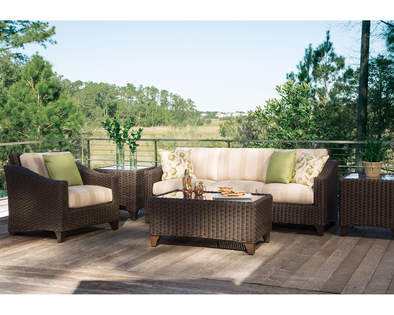 Requisite Loveseat (Made to order fabrics) - Macchiato Finish