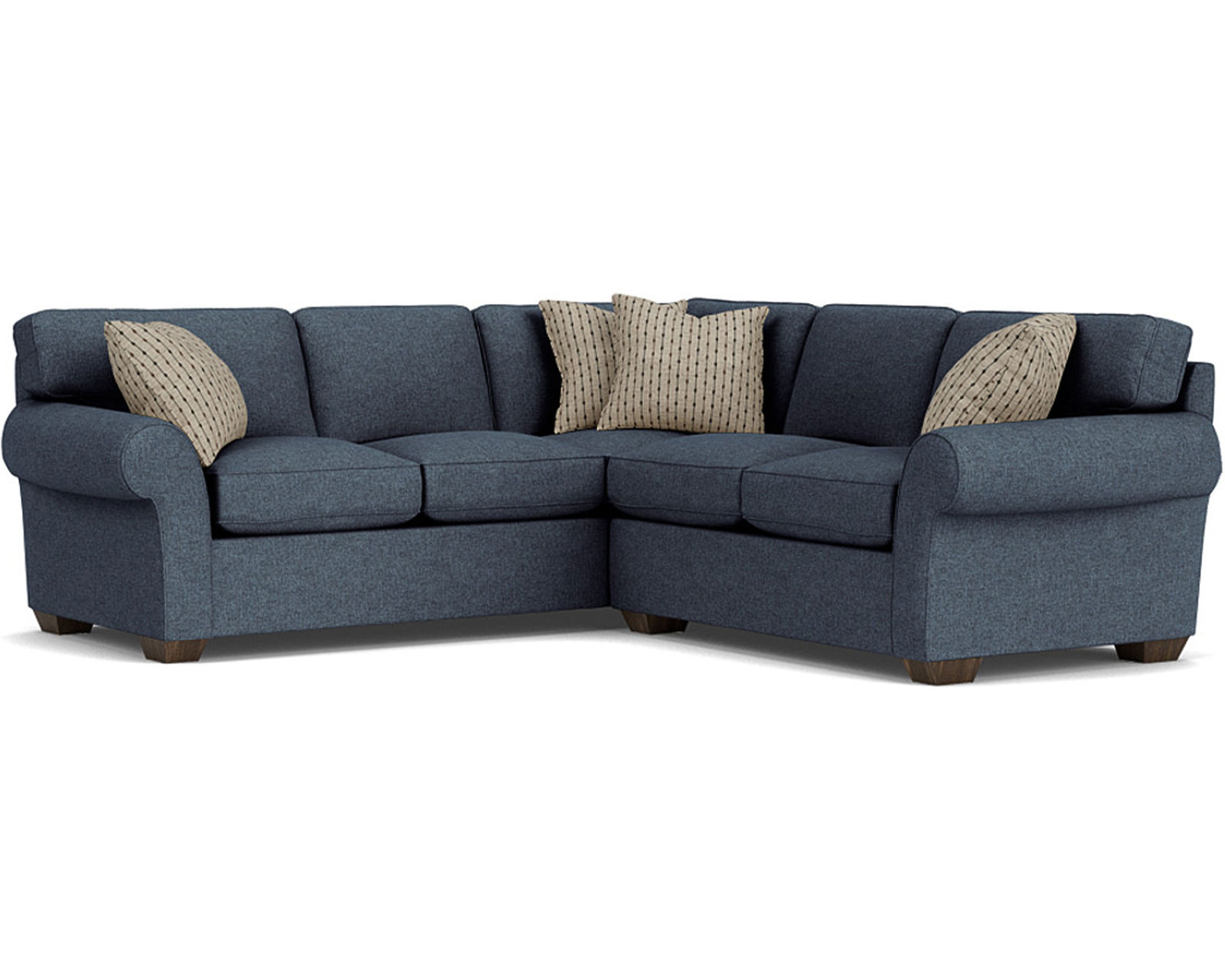 Vail 7305 Sectional (100+ fabrics) - Sectional Layout I:   High resiliency foam core seating cushions 2lb to 2.5 lb (Industry standard 1.8)