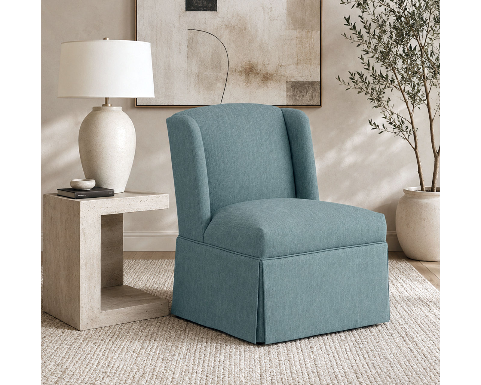 Erin & Ben™ Clarabelle Armless Accent Chair (+50 exclusive fabrics) - Elevated Design. Everyday Living.