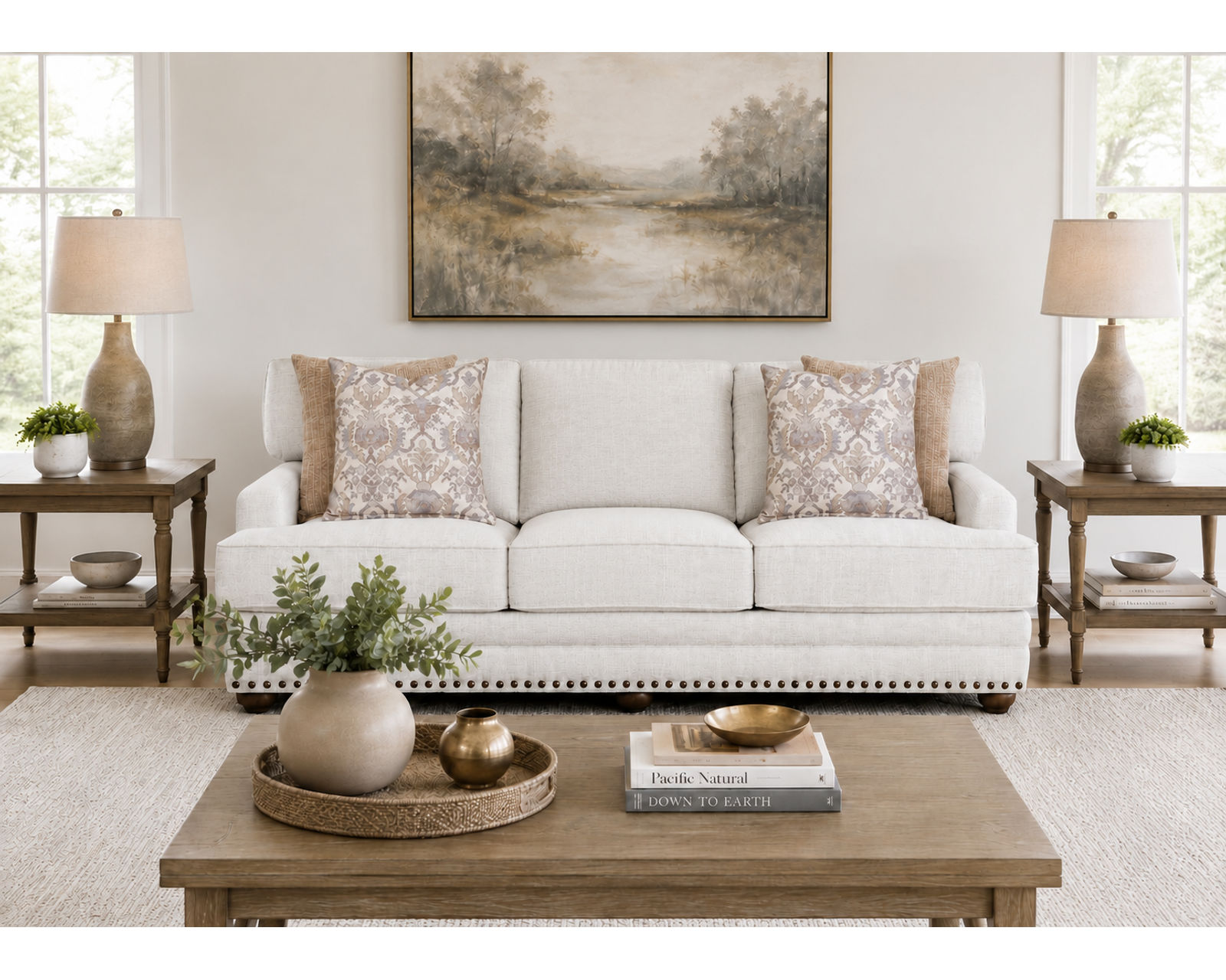 Quinn 99" Wide Sofa (Performance Fabric. Beautiful Comfort. Made for Real Life) - 100% Solution Dyed High Performance Fabric (best quality)