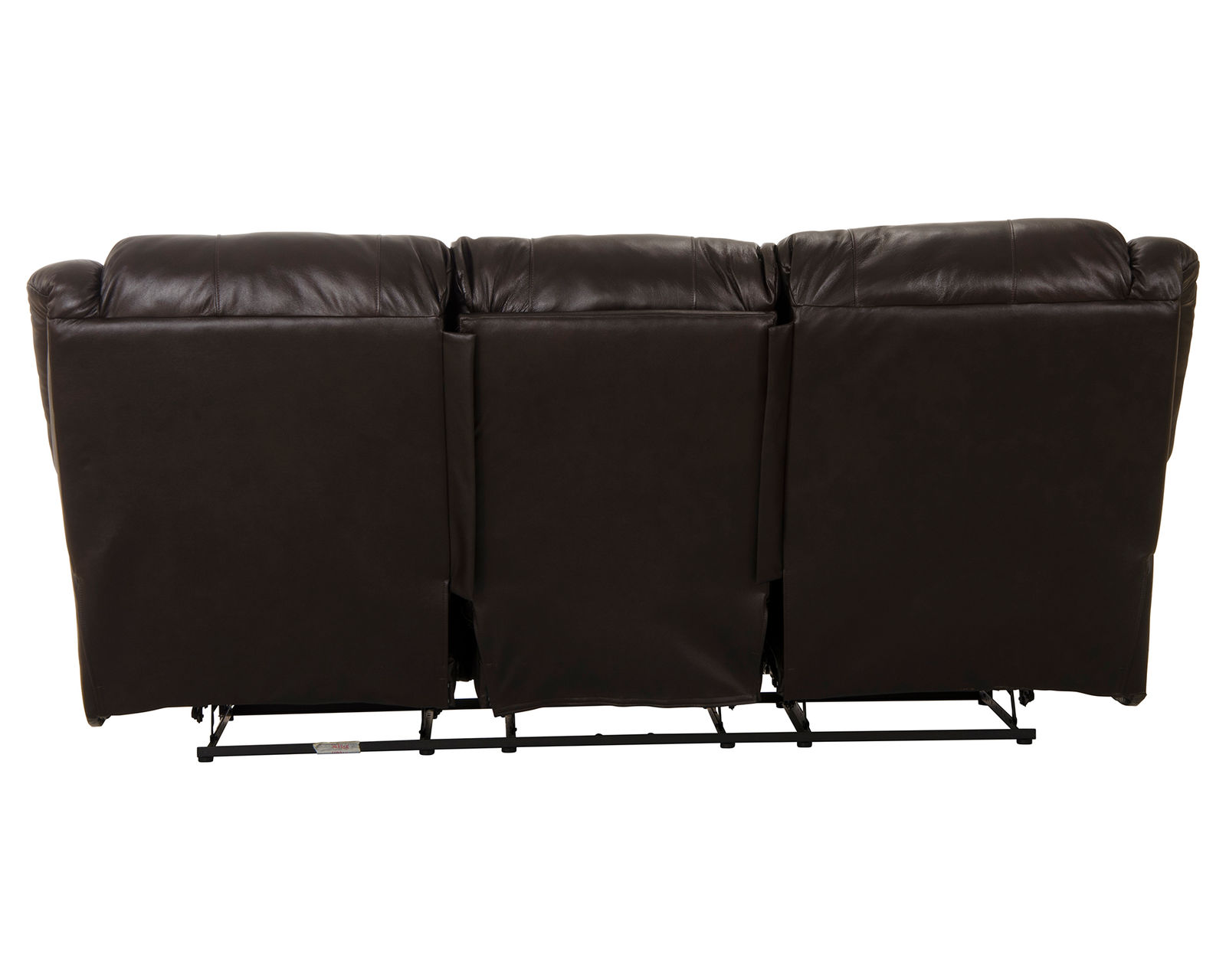Transformer II Ultimate 90" Italian Leather Sofa w/3 Recliners & Drop Down Table - Your New Favorite Place to Relax.