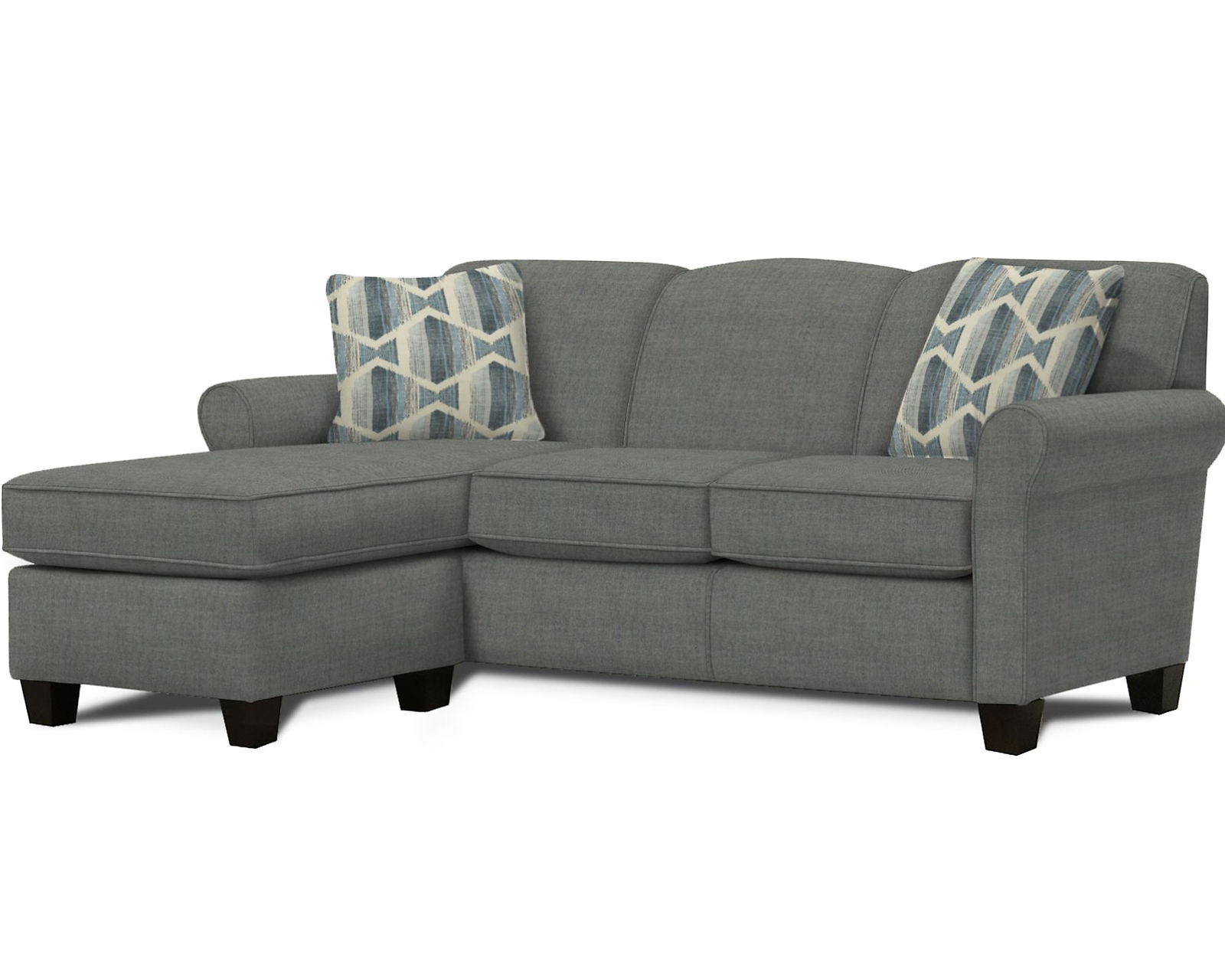 Angie 83" Sofa Chaise  (+100 Standard and Performance Fabrics) - Reversible Ottoman - Left or Right Side