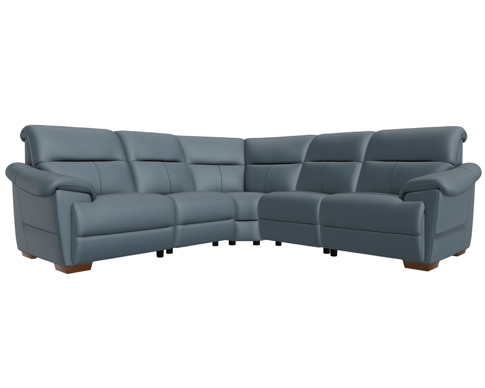 Potenza C063 Sectional (+50 leathers) - Layout C: Five Piece Sectional 117" x 117"
