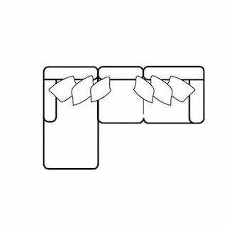 Layout B: Two Piece Sectional 64" x 112"