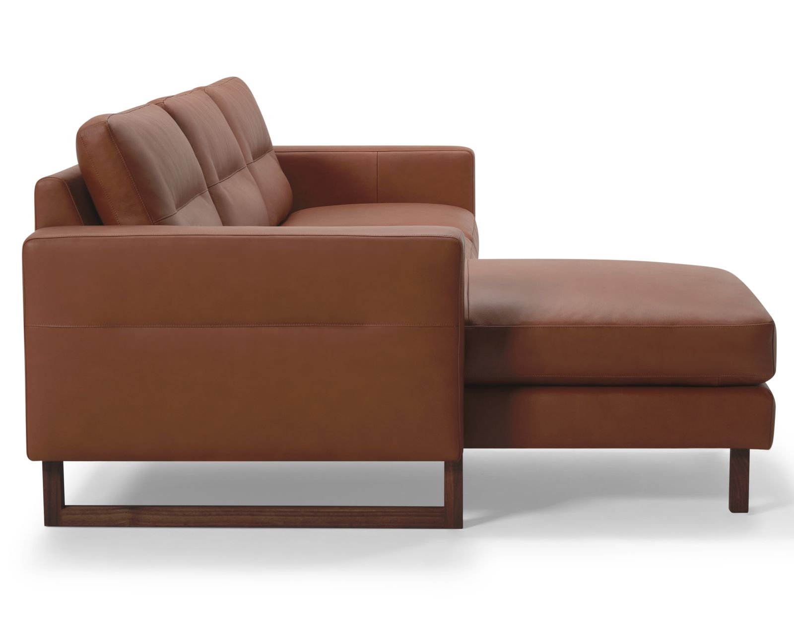 Brookes 77696 Chaise Sectional (+100 leathers) - Layout A: Two Piece Chaise Sectional 61" x 106"
