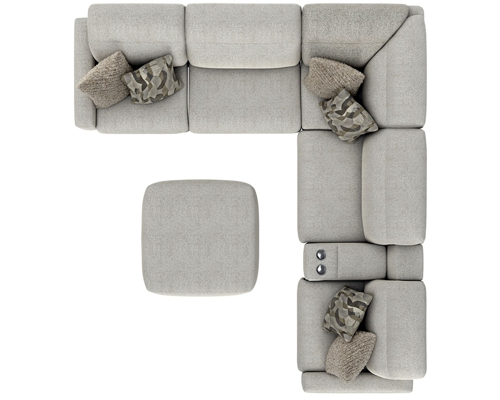 Terrence Modular Euro Styled Power Headrest Power Reclining Sectional (2 colors) - The Ultimate Seat for Everyday Relaxation.