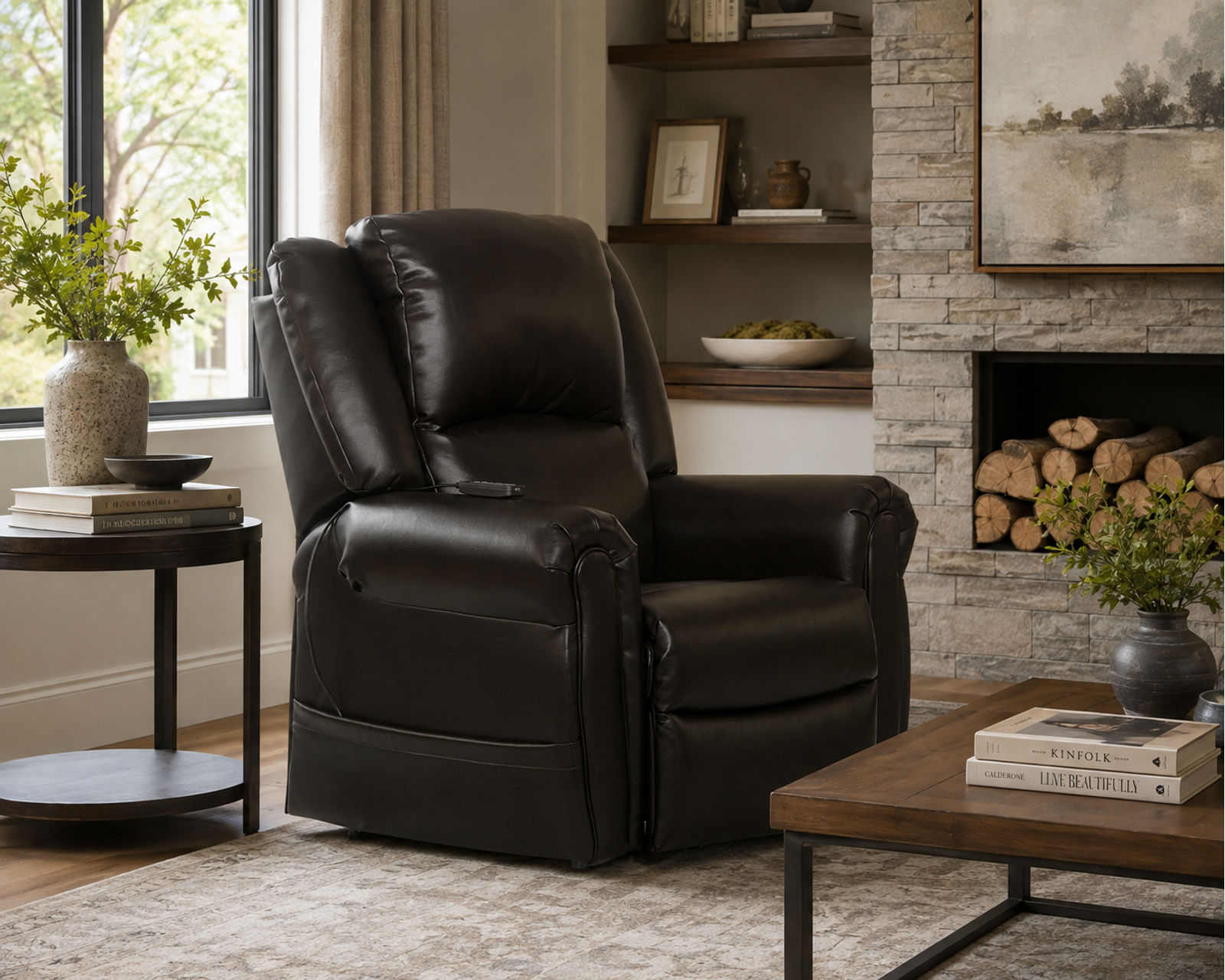 Cosset Power Lift Power Headrest Lay Flat Recliner w/ CR3 Heat & Massage Rated 250 Pounds - Your Comfort. Your Independence.
