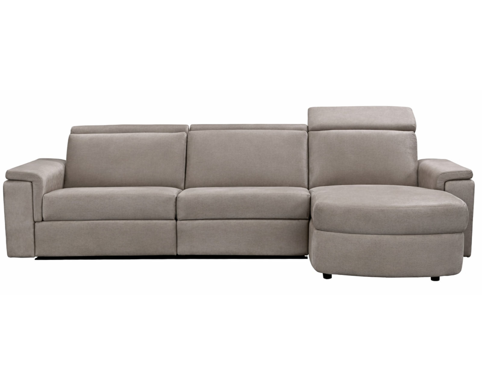 Zoe 3011 Power Headrest Power Reclining Chaise Sectional (standard and wide seat widths) +140 leathers - Layout B: Three Piece Reclining Chaise Sectional 110" x 65 (1 recliner - 3 power headrests)