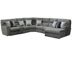 Sydney Modular Reclining Sectional with Power Recline Chaise (includes pillows)