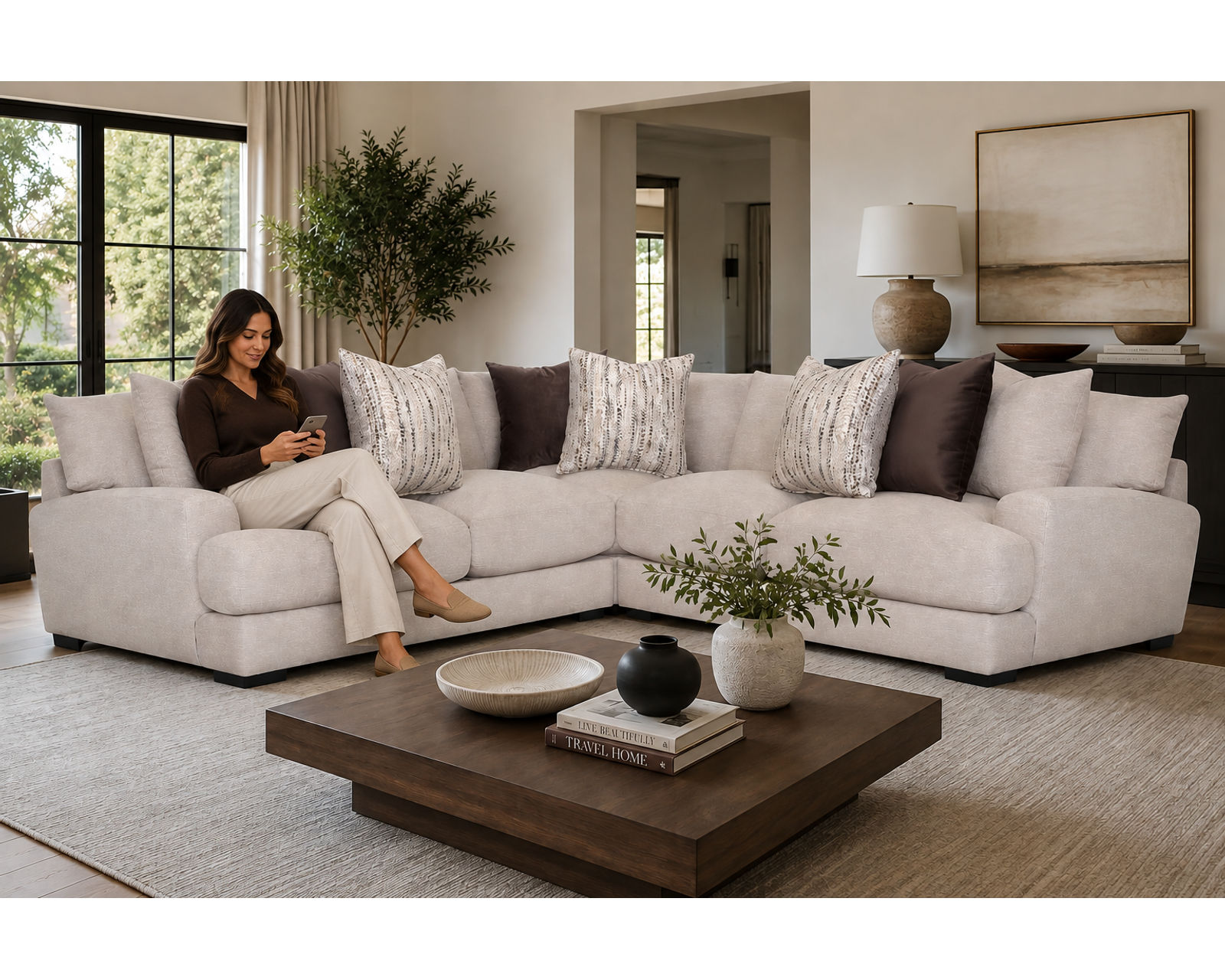 Hannigan 808 Modular Sectional (Designer Style. Sink-In Comfort. Made for the Way You Live.) - Designer Style Without the Designer Price.