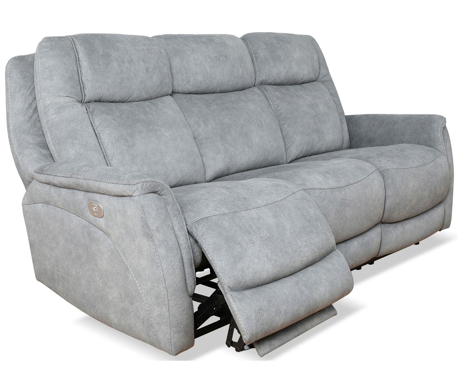 Linus 83" Zero Gravity Power Headrest Power Reclining Sofa Gray (In stock - Fast shipping) - Linus Zero Gravity Power Headrest Power Reclining Sofa
