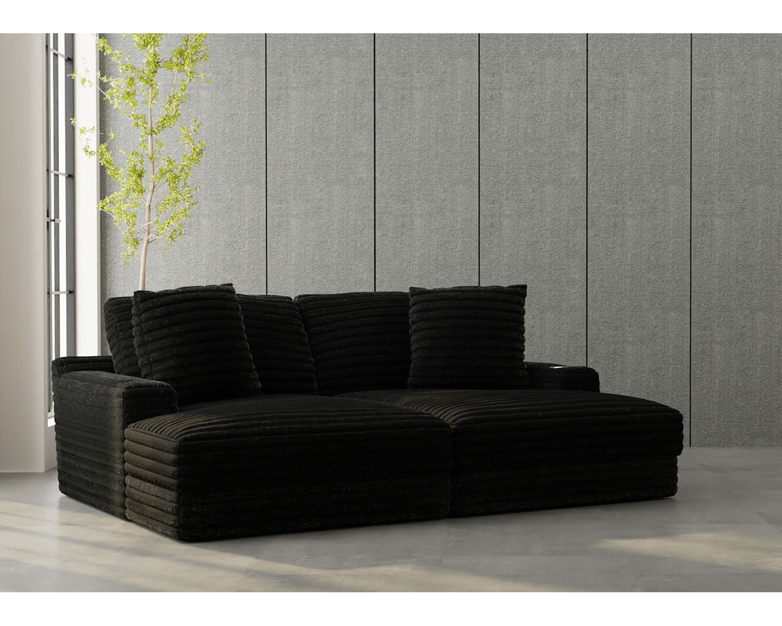 Comfrey Double Wide 90" Chaise (3 colors) Includes pillows