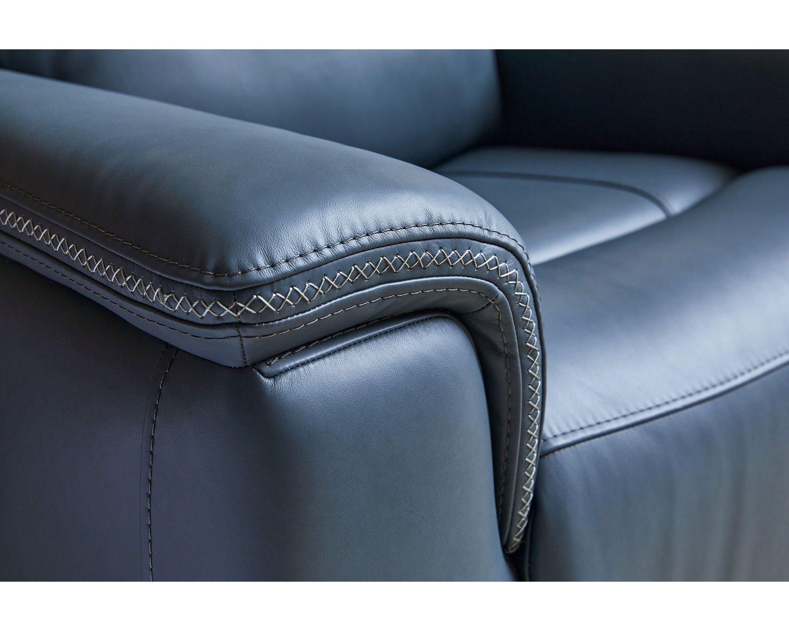 Sawyer Leather Power Reclining Sofa with Power Headrests and Lumbar (009-01) ZERO GRAVITY - In stock