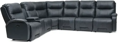 Layout F: Seven Piece Reclining Sectional 114" x 125" or 125" x 114" (reversible) 3 recliners