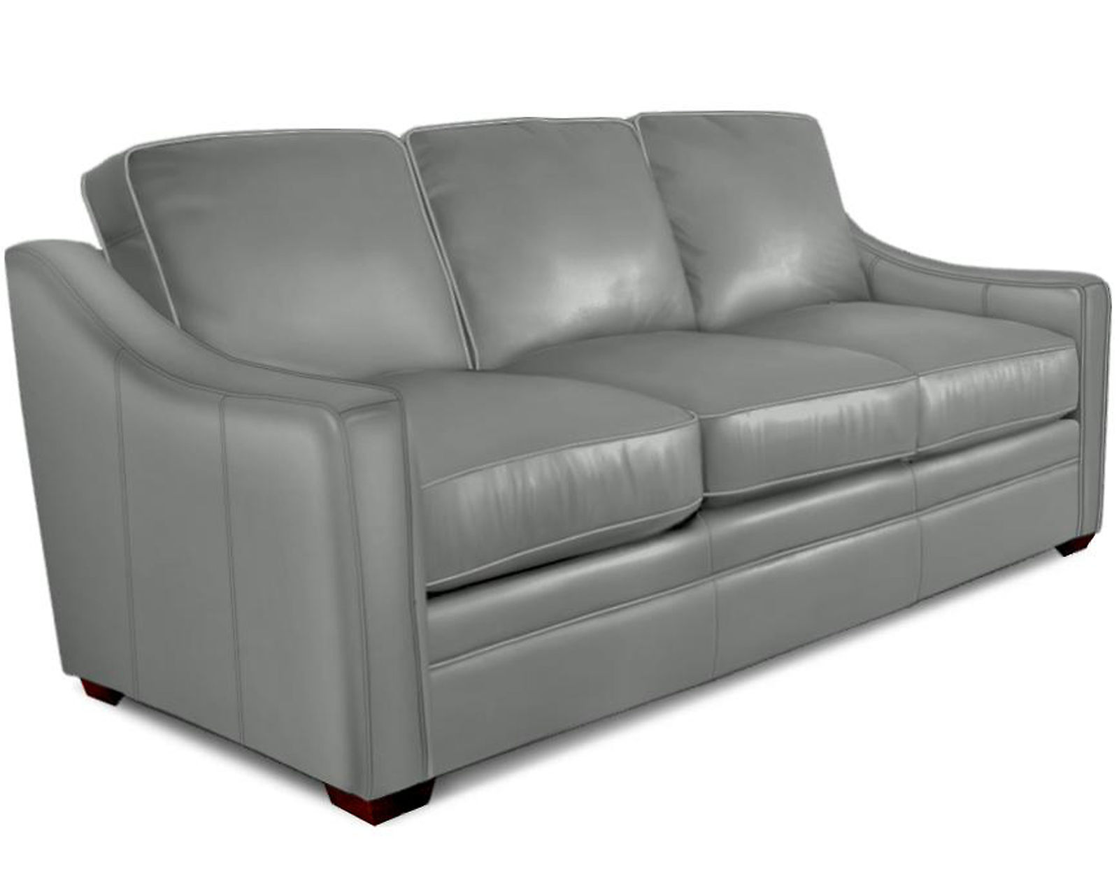 L9 Leather Sofa (73" or 83") +40 colors -  Make it Yours - Shown with Track Arm & Box Back Pillows