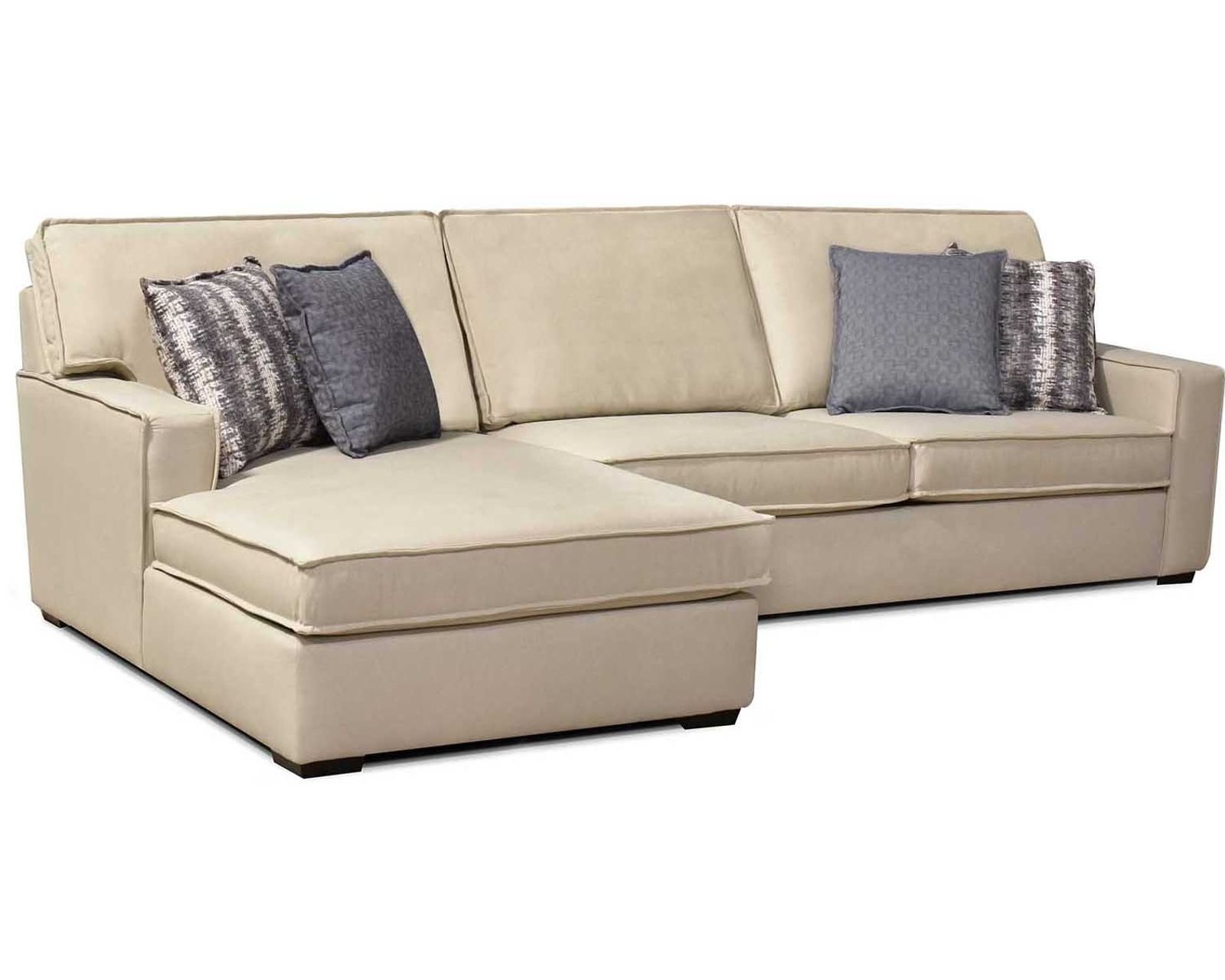 Lyndon Stationary Sectional (+ 100 Standard and Performance Fabrics) - Layout A: Two Piece Sectional 70" x 124"