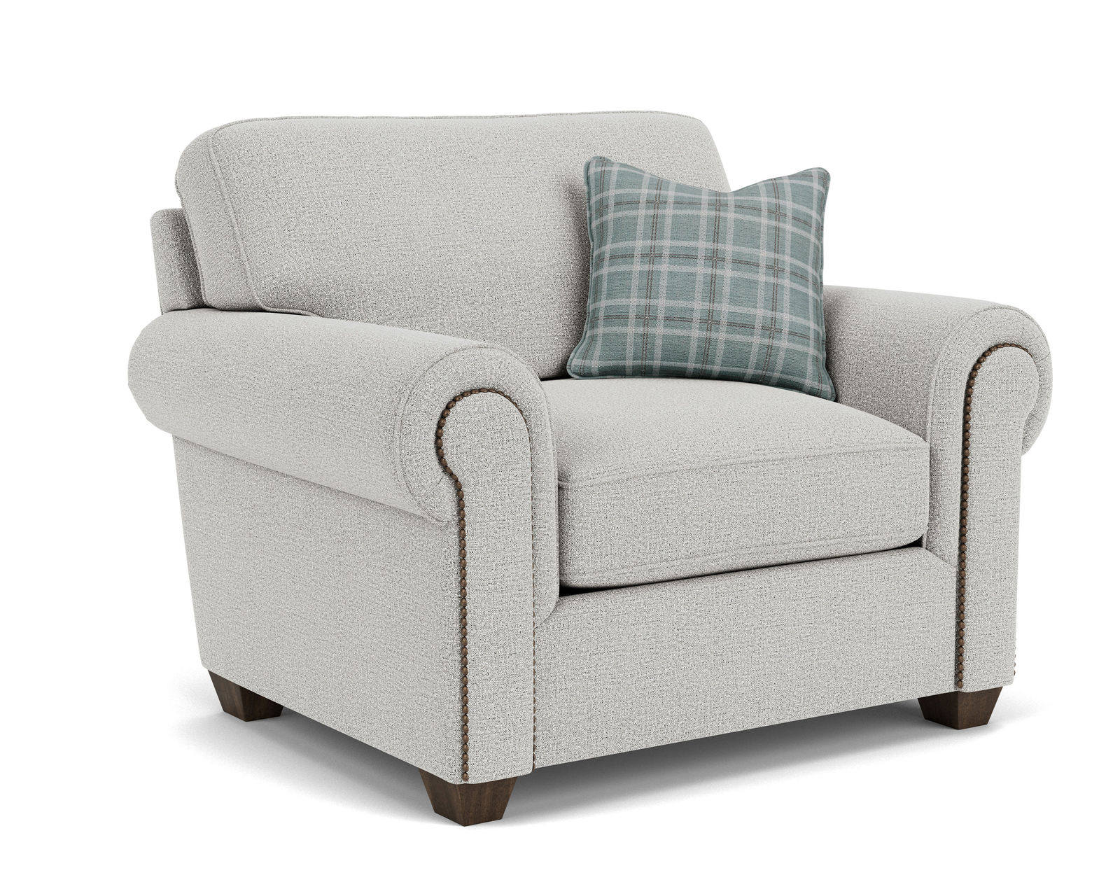 Carson 7937 Sofa (+100 fabrics) 91" - Carson Chair with Nailhead Trim