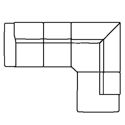 Layout A: Two Piece Reclining Sectional. 113" x 87"
